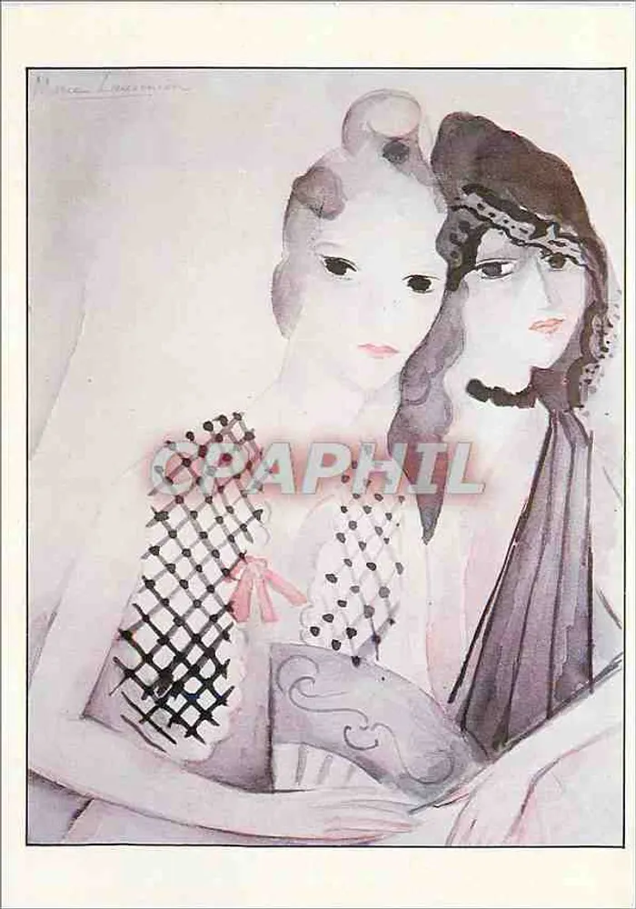 As Duas Irmãs — Retrato de duas mulheres — Marie Laurencin, 1916 - Frente