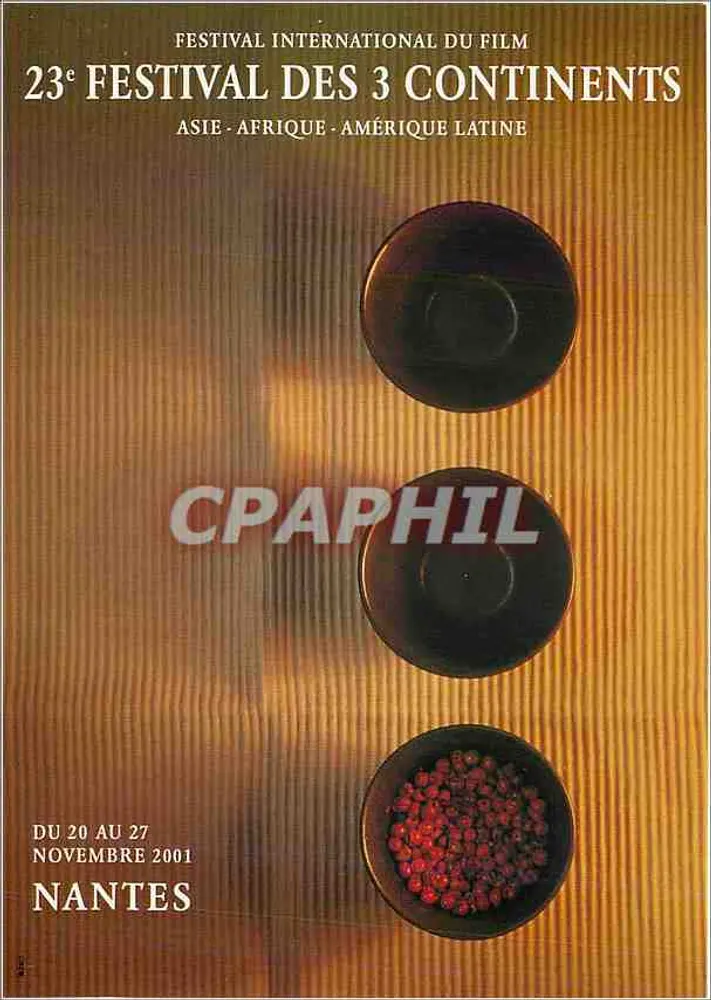 Festival der 3 Kontinente — 23. Ausgabe — Nantes 2001 - Vorderseite