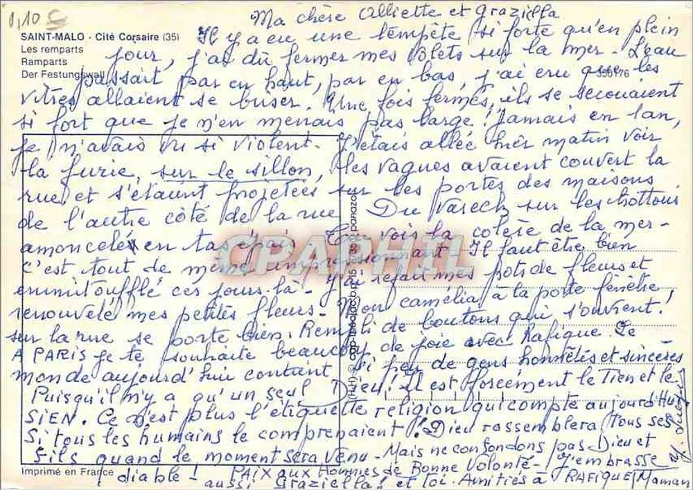 Saint-Malo - Cité Corse (35) — Die Mauern — Verlag IRIS - Rückseite