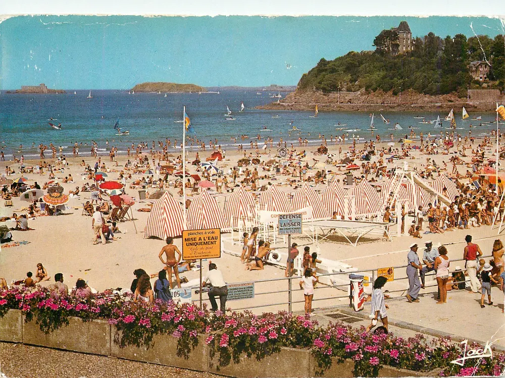 Praia de Dinard — vista animada — edições de arte 'Jack' n°105 - Frente