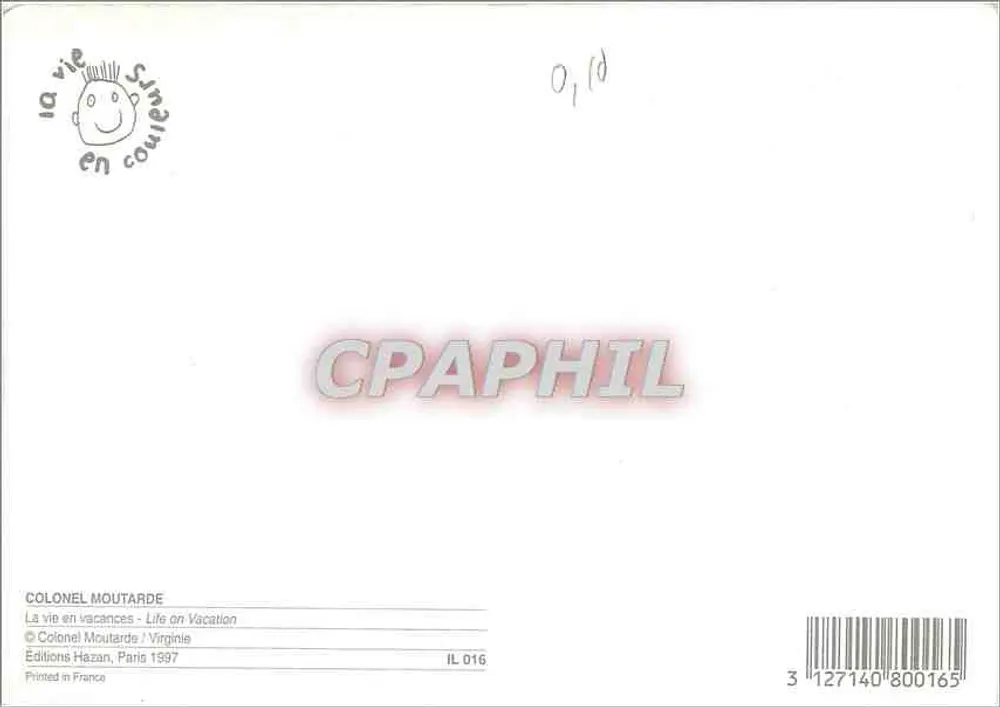 Mulher com bagagens — ilustração — Colonel Moutarde / Virginie, Éditions Hazan, Paris 1997 - Verso