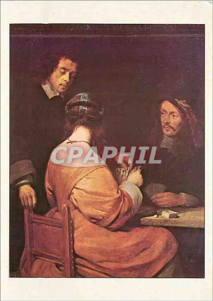 Gracze w karty – Gerard Terborch – Wydawca: Editio-Service S.A., nr D2 441 62-03 - Awers