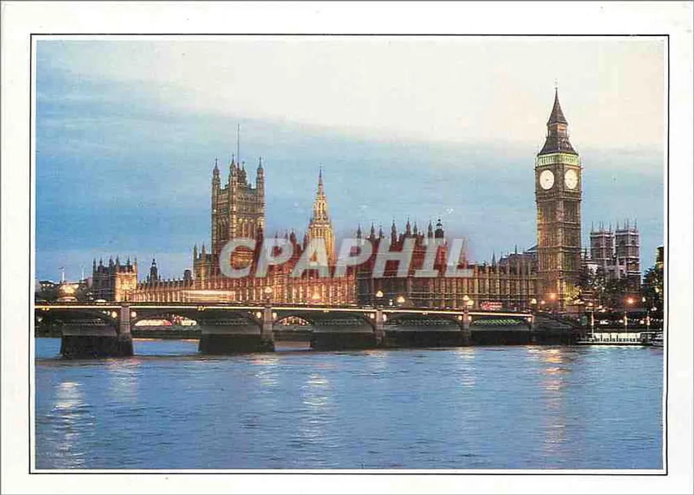 London. Der Westminster-Brücke, das Parlament und Big Ben — Verlag: CPHIL, Nr. II-E1 - Vorderseite