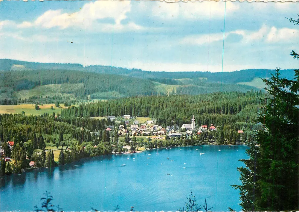 Tilisee — lago no coração do Hochschwarzwald — editor Kurtz, n° 7119 - Frente