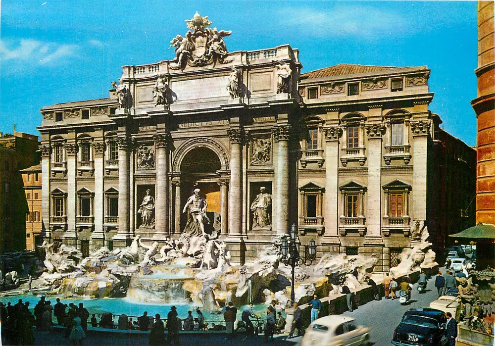 Fonte de Trevi — Roma — editor Rurigray Terni, n° 231 - Frente
