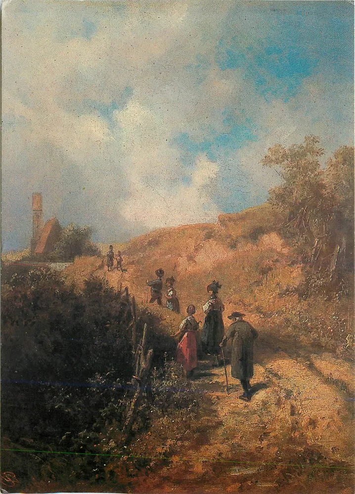 चर्च के रास्ते — कार्ल स्पिट्ज़वेग (1862) — मेस्ट्स्की गैलरी प्रायोजक, श्रृंखला Z 1517/4 - आगे