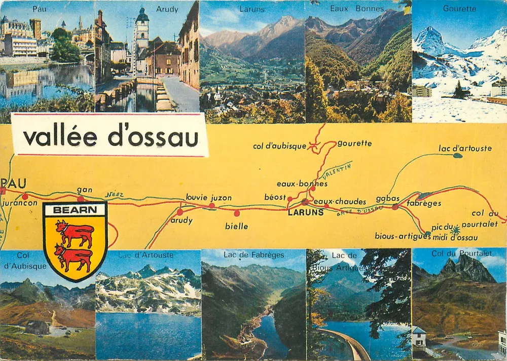 Vale de Ossau — Bearn — editor não visível - Frente