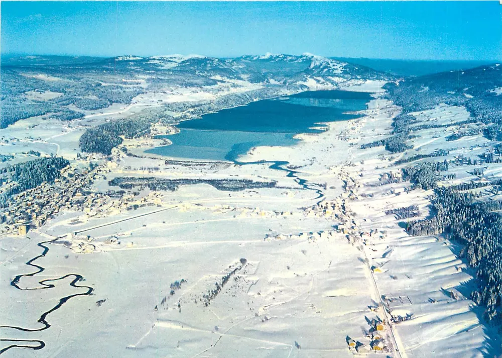 Lago de Joux e Dente de Vaulion — Caminho L'Orient — Edições A. Deriaz, N°13020 - Frente