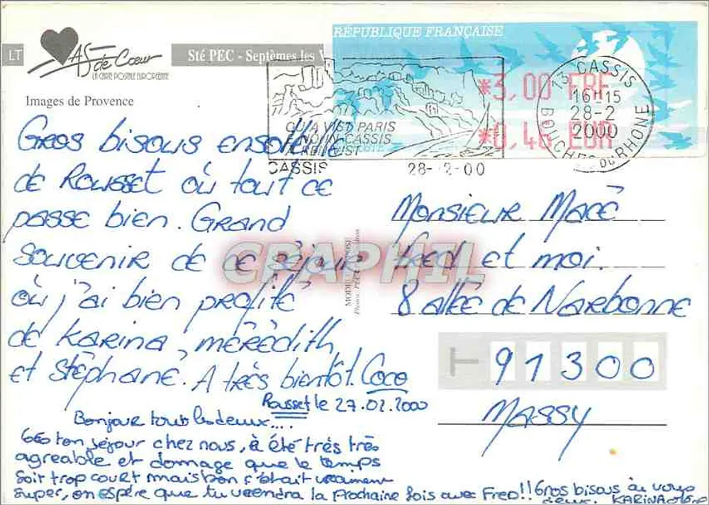 A Provência — Cheiro de lavanda — Ste PEC Septèmes-les-Vallons - Verso