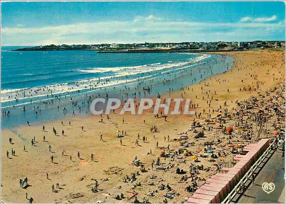 Strand von Saint-Gilles-Croix-de-Vie — Luftbild — Verleger R. BTAUD & Cie - Vorderseite