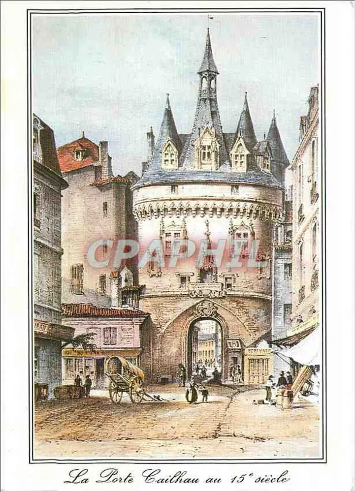 A Porta Caillhau no século XV — gravura — Vieux-Isbergues, N° 4983 - Frente