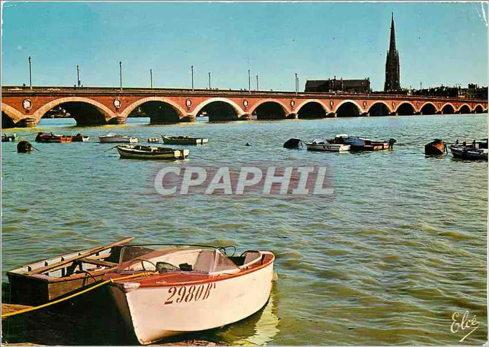 Steinbrücke — Bordeaux — Verlag Elcé, Nr. 2980B - Vorderseite