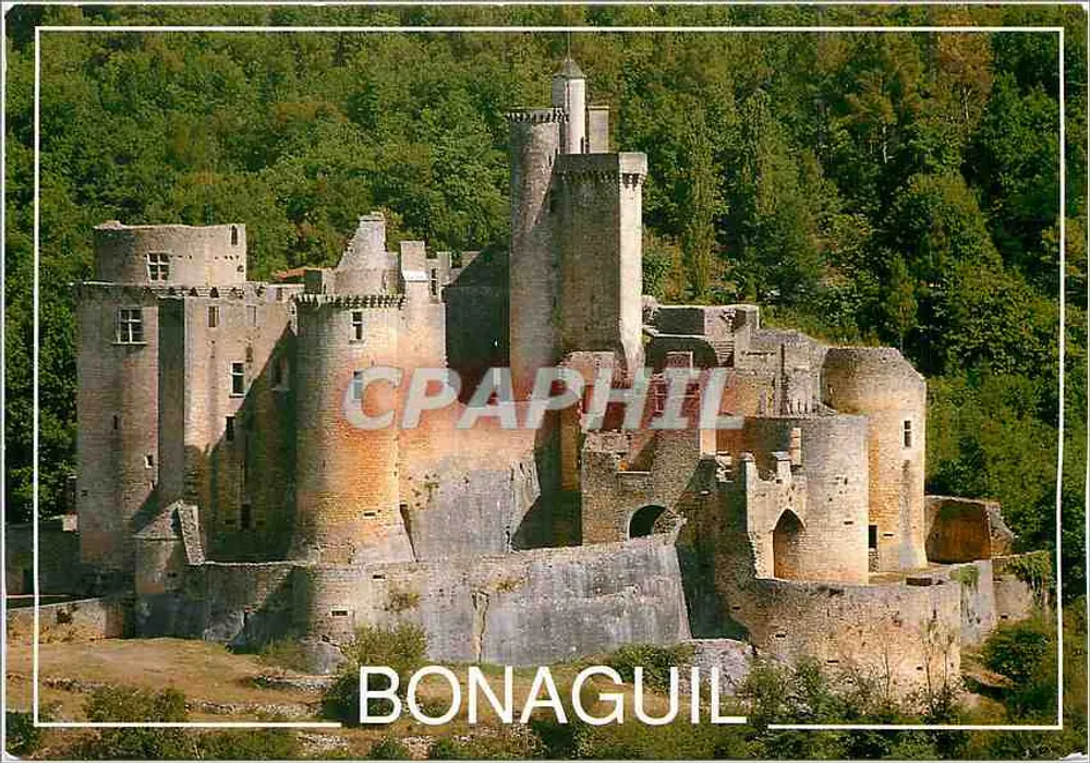 Schloss Bonaguil — mittelalterliche Ruinen — Éditions des Champs, n° C 4763 - Vorderseite