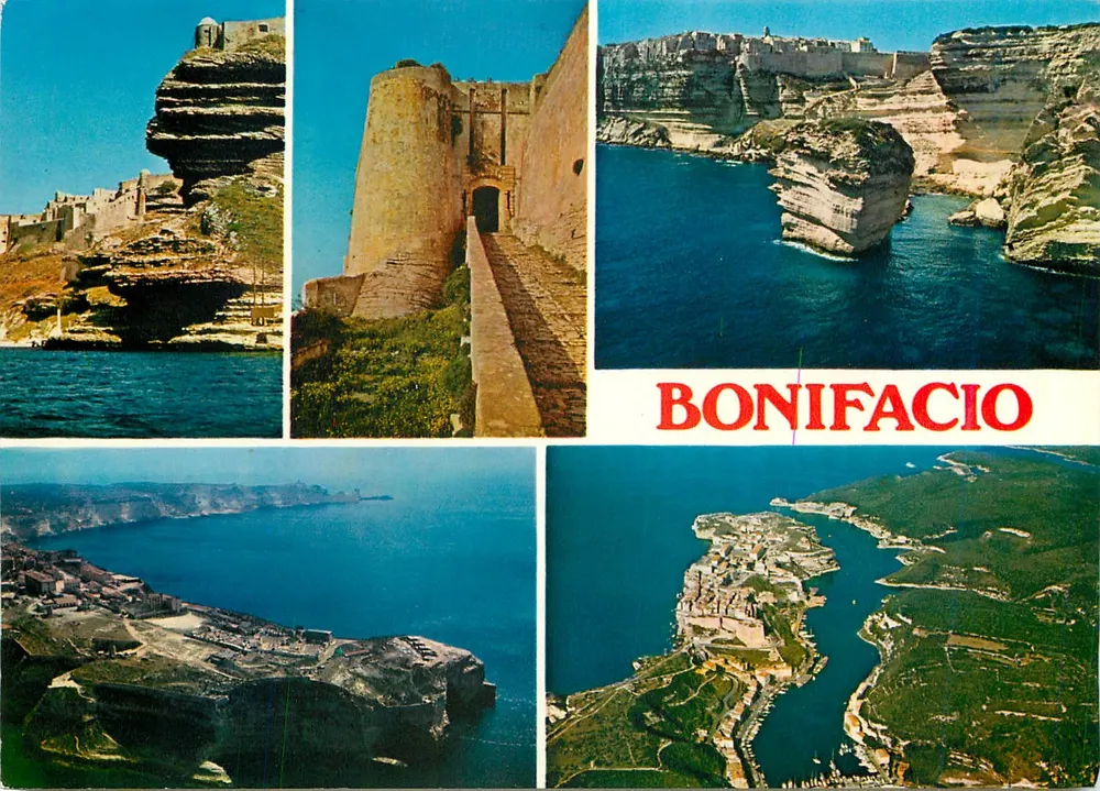 Bonifacio — panoramische uitzicht en versterkingen — Uitgever Combier, n° 3 CP 79 0649 - Voorkant