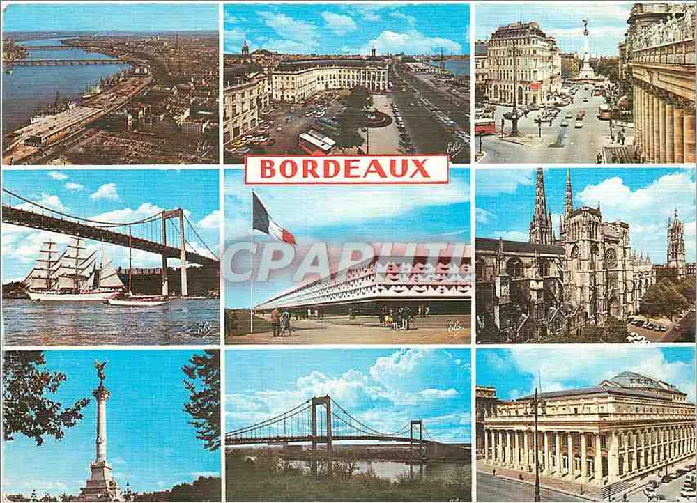 Bordeaux — Panoramablick — Verlag Élécolon, Nr. 4835 - Vorderseite