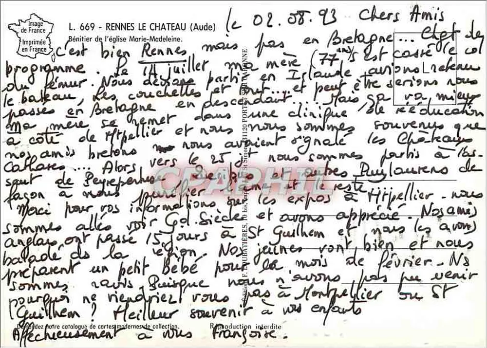 Geschnitzter Teufel — Kirche Sainte-Marie-Madeleine — Rennes-le-Château (Aude) - Rückseite