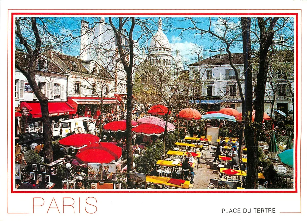 Place du Tertre — Paris — Éditions Chantal - Vorderseite