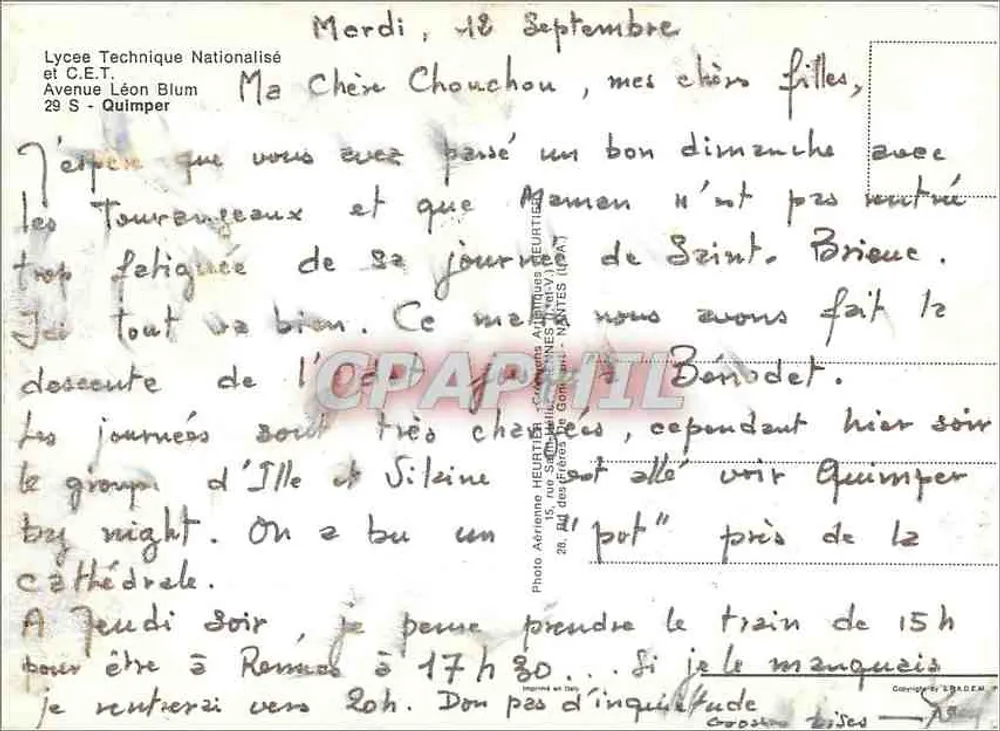 Lycée Technique Nationalisé et C.E.T. — Quimper - Reverso