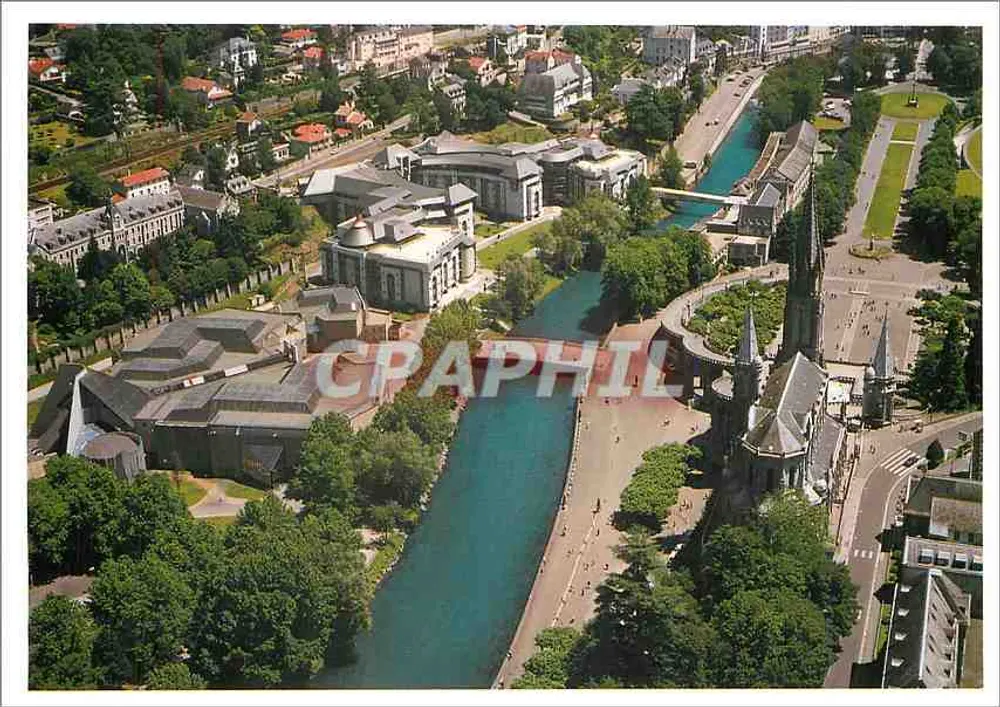 Lourdes — Luftbild des Heiligtums — Edition A. Doucet - Vorderseite