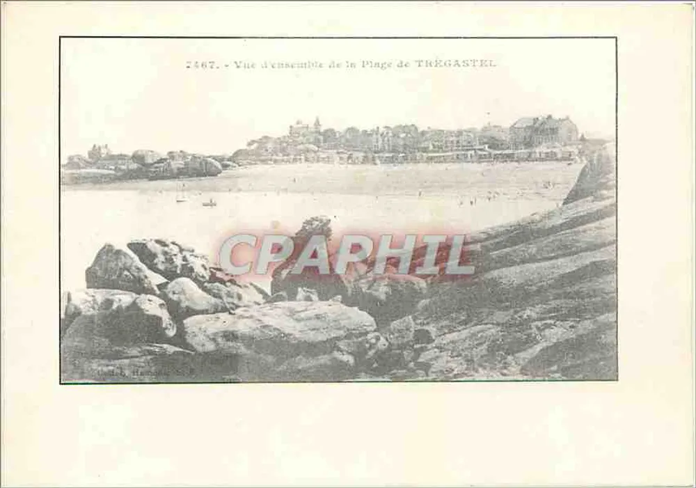 Vista geral da Praia de Trégastel — n° 2467 — Hennet & Cie - Frente