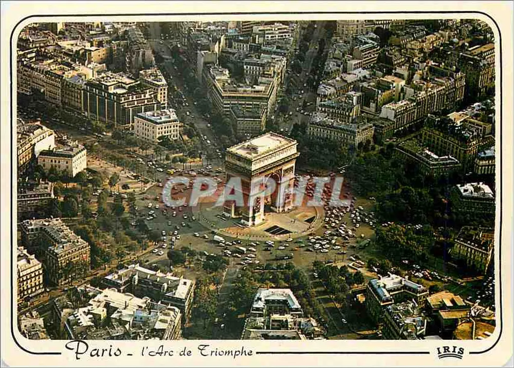 Paris - o Arco do Triunfo — Editor IRIS - Frente