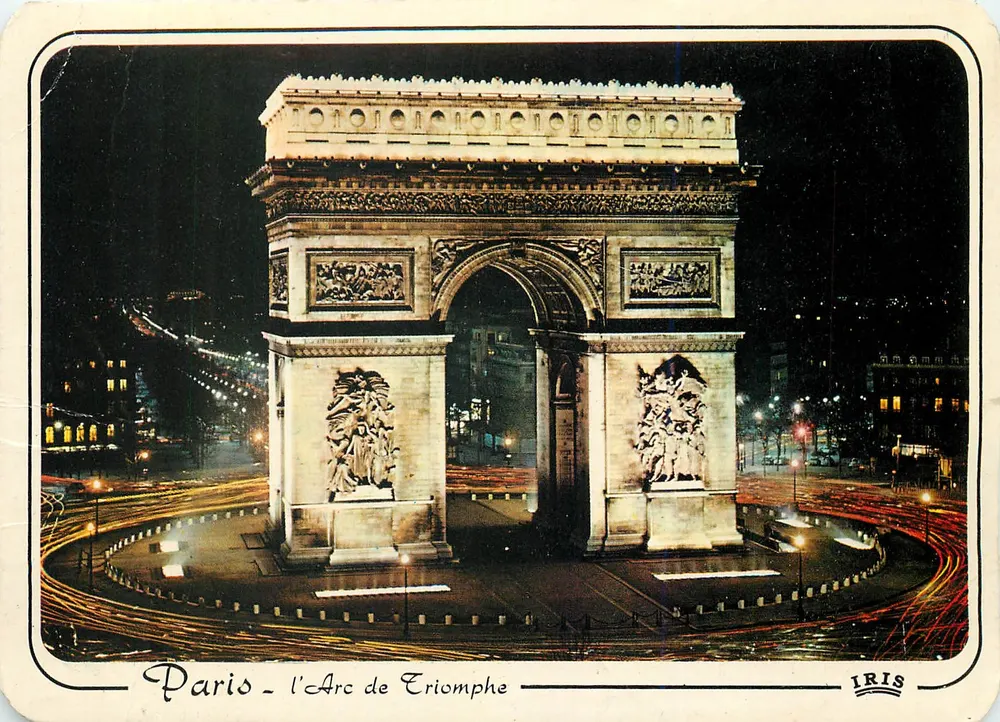 Paris - o Arco do Triunfo — edição IRIS - Frente