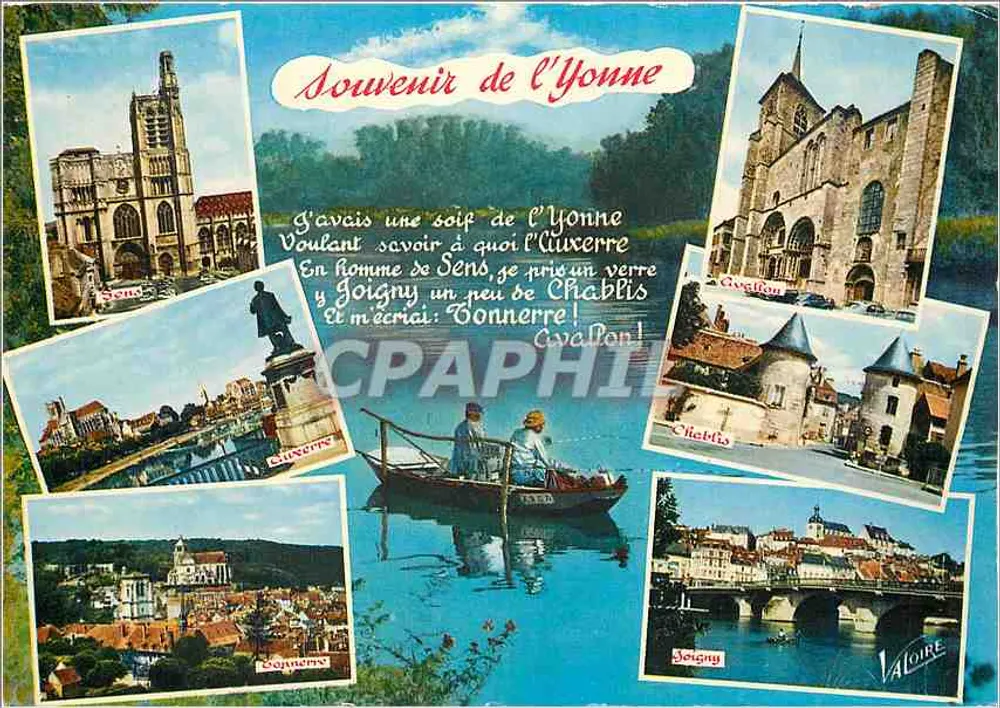 Lembrança da Yonne — Editor LECOINTÉ, n° H. 525 - Frente
