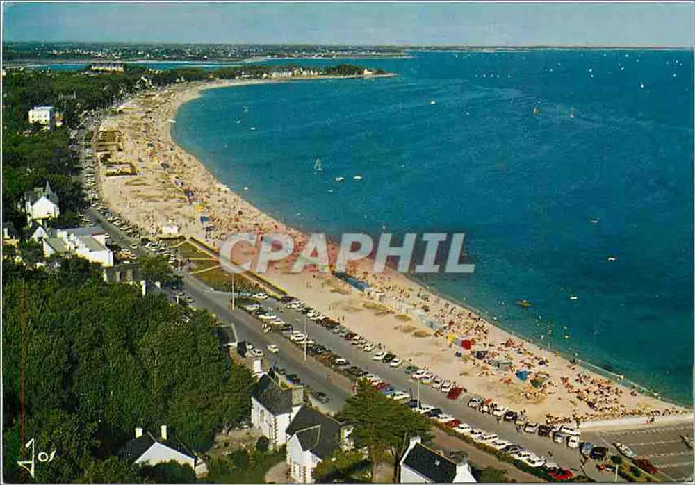 Carnac (56340) — The Large Beach and the Villas — Éditions d'Art JOS, Châteaulin - Front