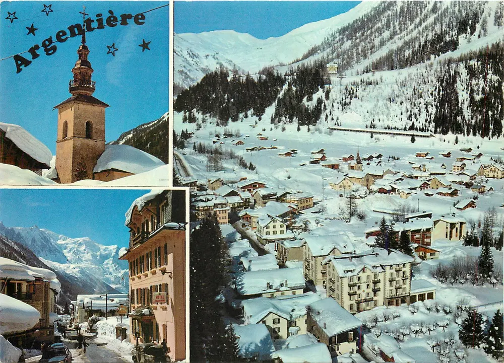 Argentière — winterliche Panoramansicht — J. Cellard Editions - Vorderseite