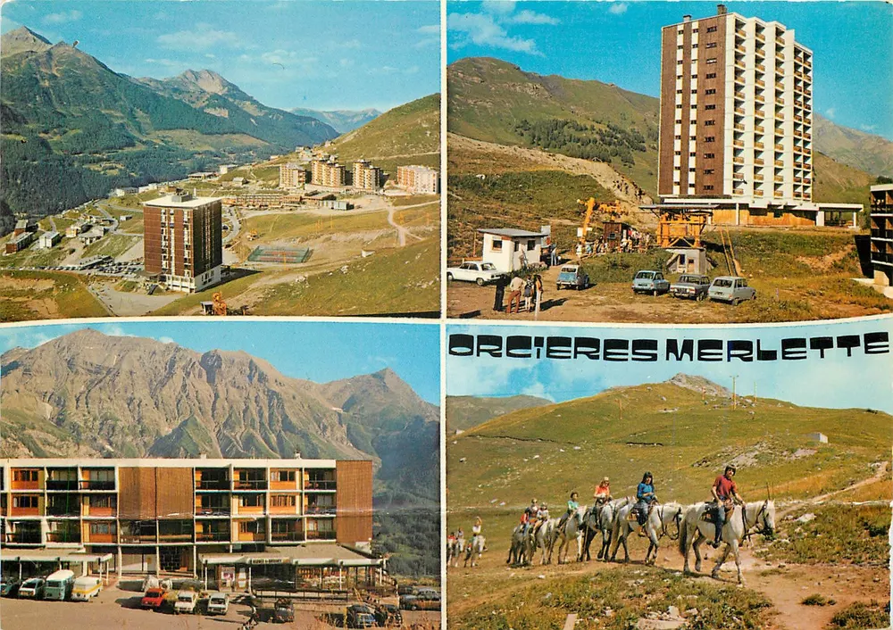 Orcières-Merlette — vista panorâmica e editor SPADÈM — n° X.788 - Frente