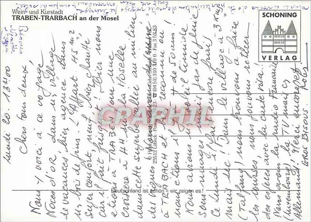 Traben-Trarbach — Wein- und Kurstadt an der Mosel — Schöning Verlag - Rückseite