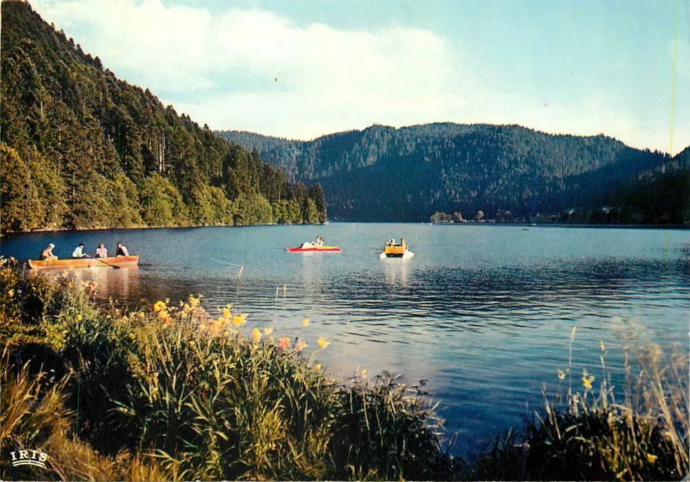 Lago de Longemer — Os Vosges pittorescos — Edições "La Gigogne", Strasbourg - Frente
