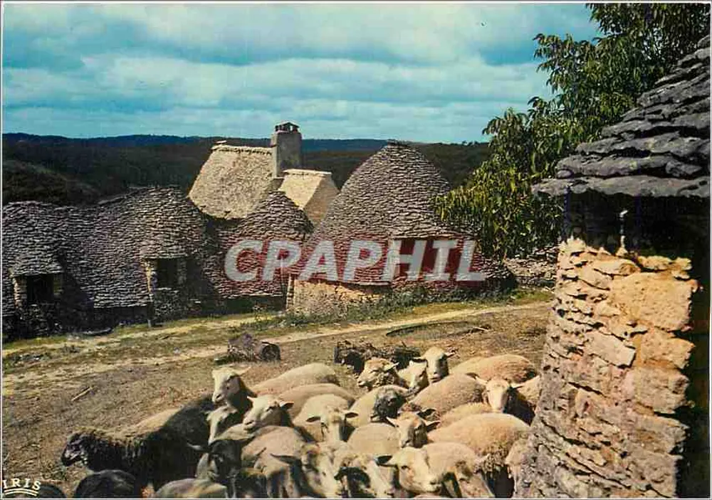 Saint-André-d'Allas — A fazenda de Jacouou le Croquant, herói do romance de Eugène Le Roy — Éditions Moderne, Limoges - Frente