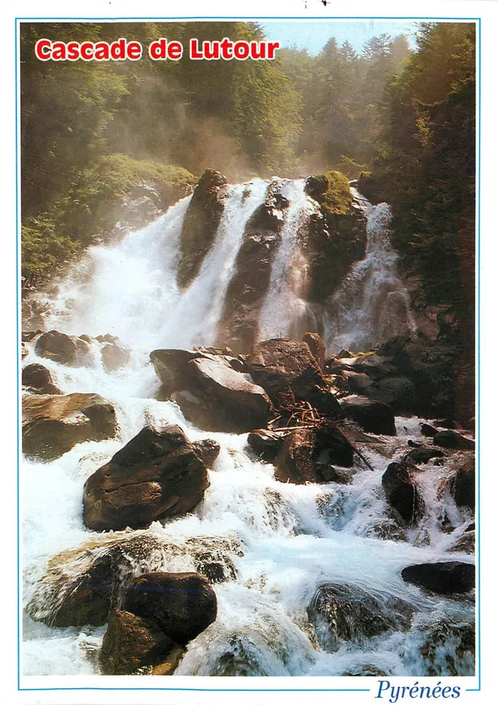 Cascata de Lutour — Pirineus — Edição A. Doucet - Frente