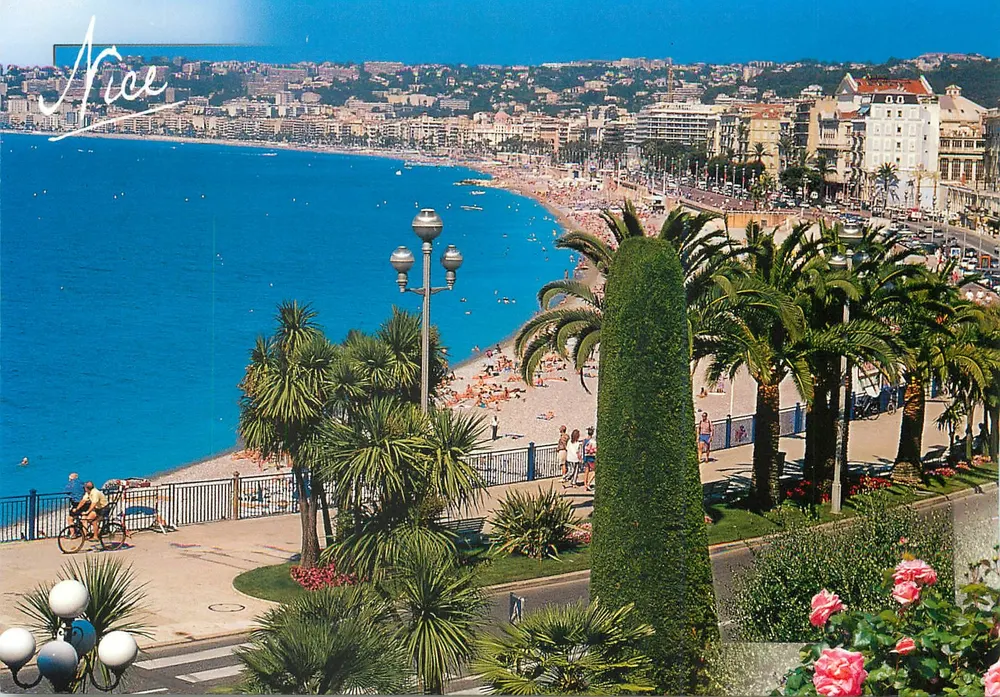 Nice — Vista geral - As praias — Edição La Côte d'Azur - Frente