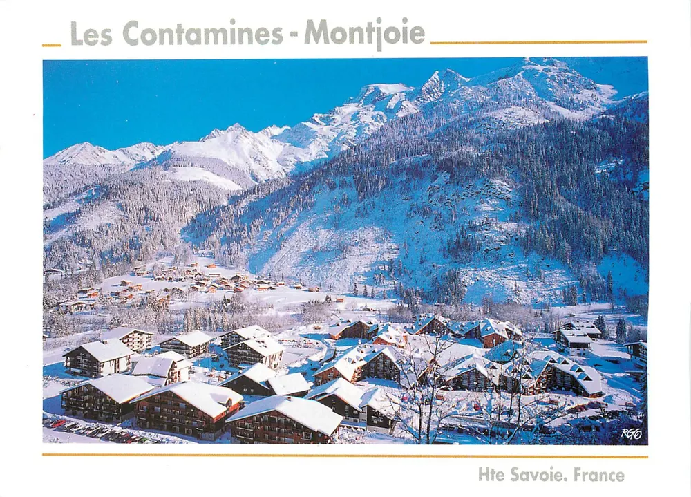 Les Contamines-Montjoie — vista invernal — EDY Chasse et Pêche Création, n°120 - Frente