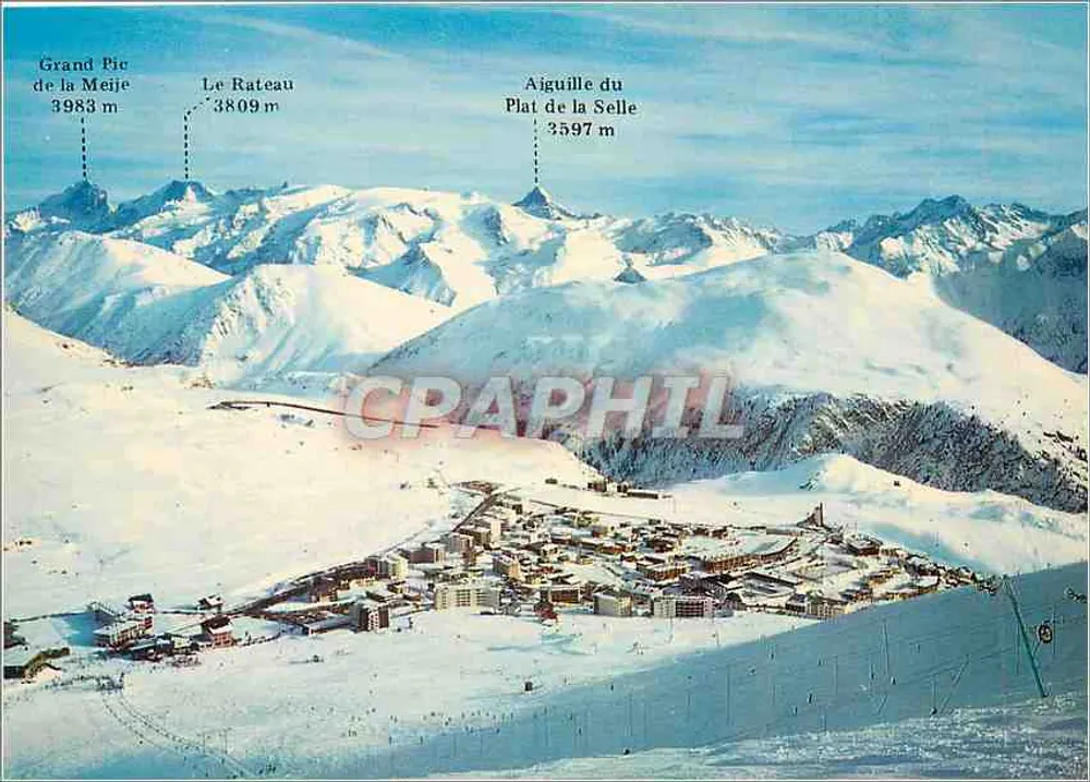 Alpe d'Huez — vista dos picos nevados — Edição Grenoble - Frente