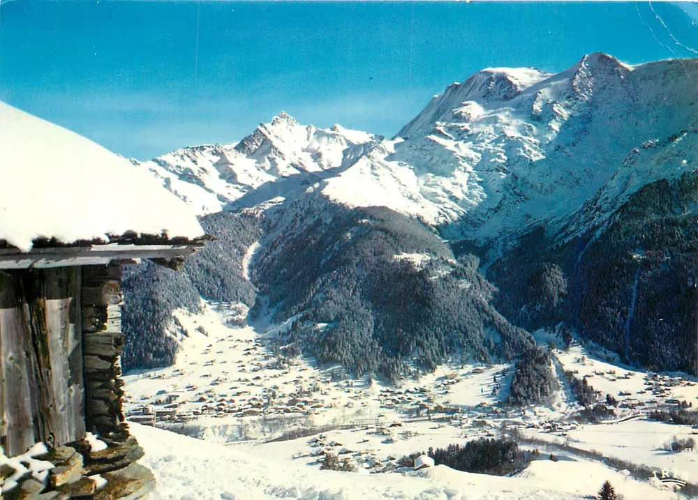 Les Contamines-Montjoie — vista do topo do Nivorin — editor IRIS - Frente