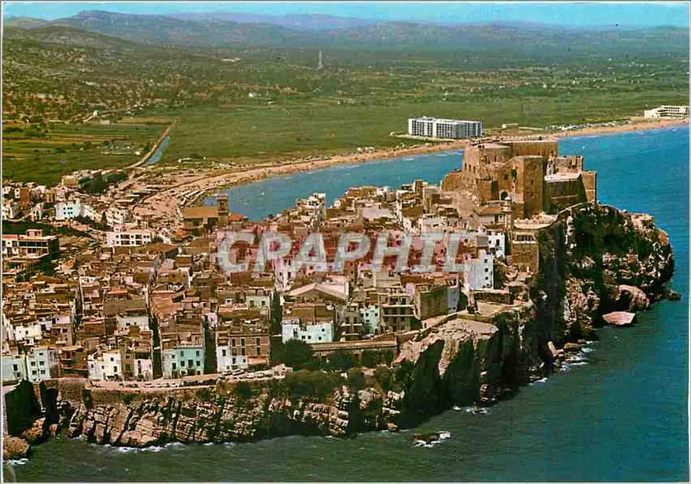 Peñíscola (Castellón) — vista aérea — Gráficas Harris (Barcelone) n° 36 - Frente