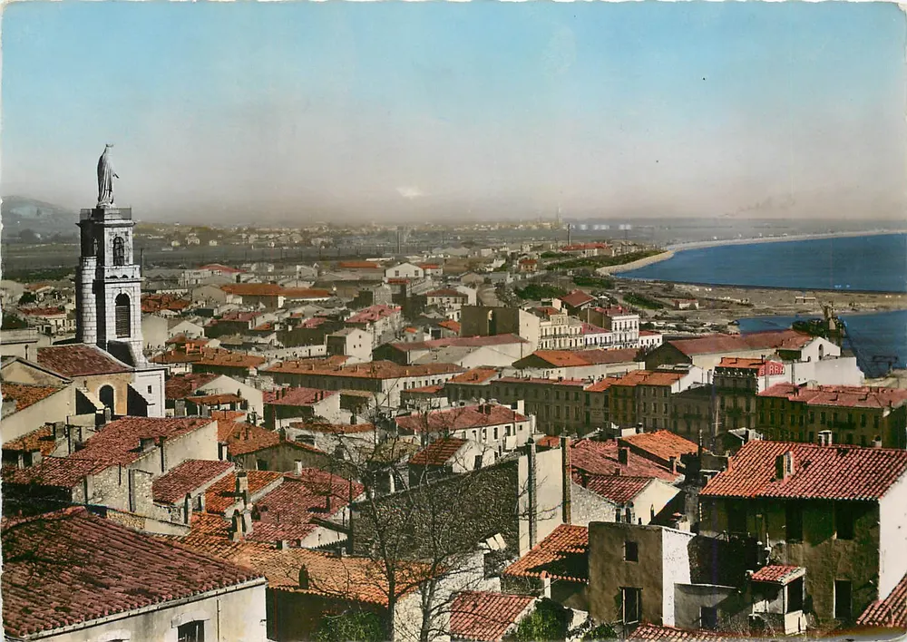 Sète - Vista geral e a igreja São Luís — Edições SEPT, n°69-17 - Frente