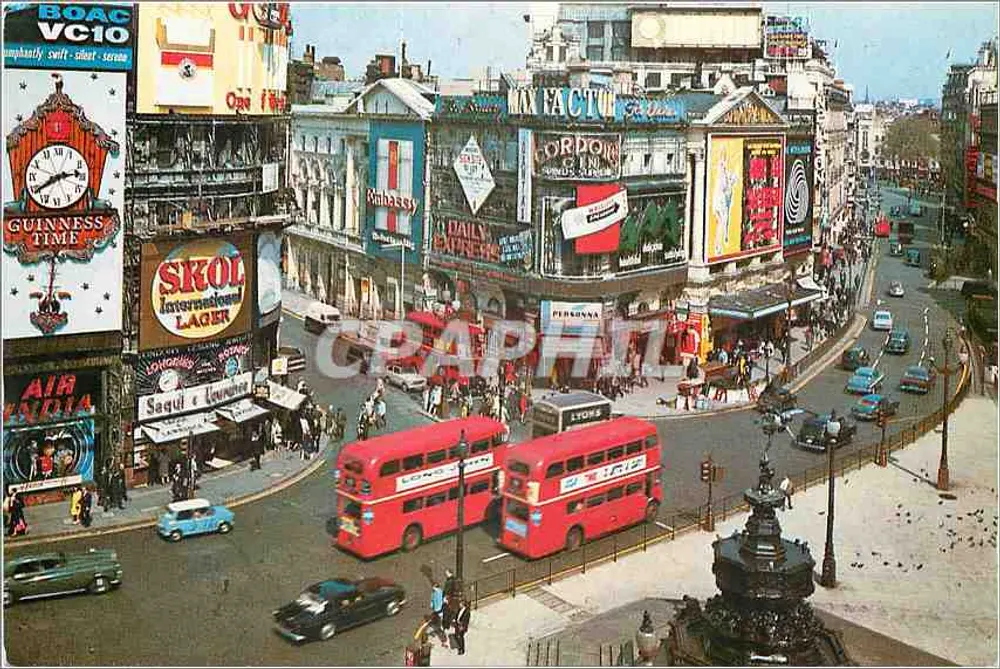 Piccadilly Circus — Londres — editor The Photographic Greeting Card Co. Ltd. n°569 - Frente