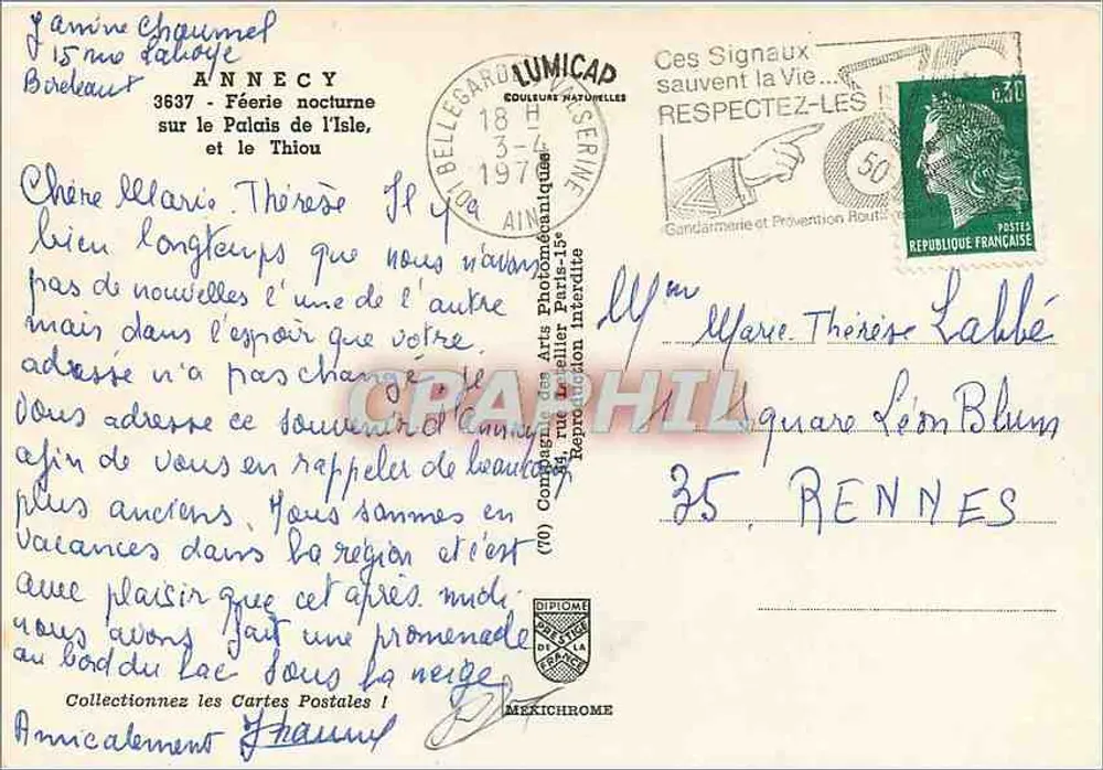 Annecy — A Veneza Saboia — IRIS - Verso