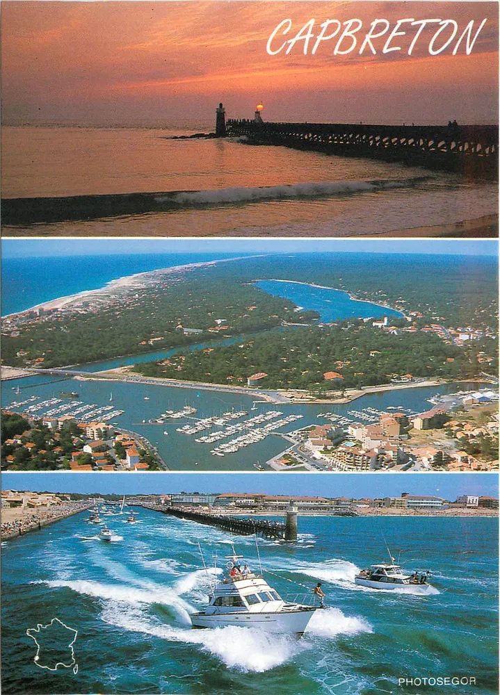 Capbreton — ogólny widok, most — wydawnictwo PHOTOSEGOR n°131 - Awers