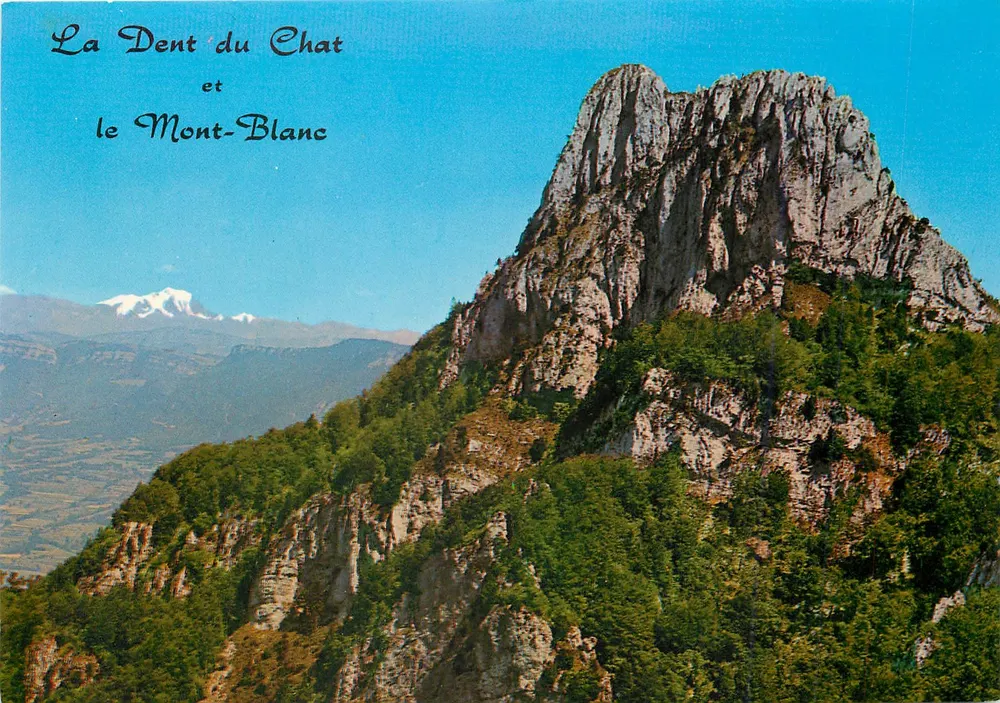 A Dent do Gato e o Mont-Blanc — Paisagens da Saboia — Éditions L'CELLARD, Bron (Rhone) - Frente