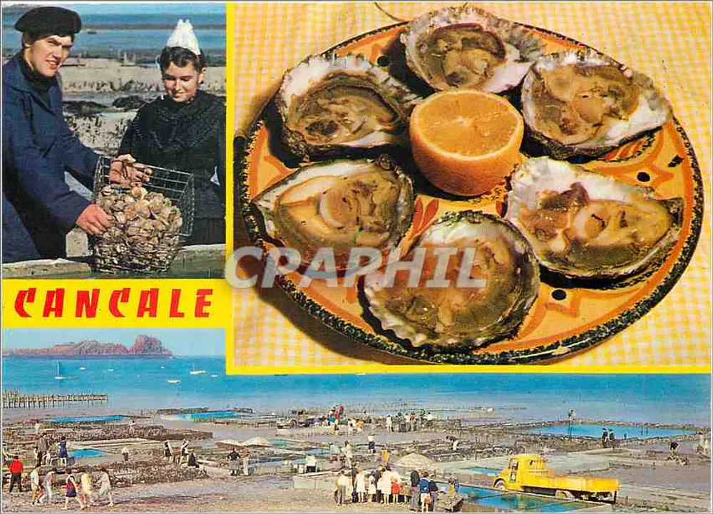 Cancale — ostras e cenas de praia - Frente