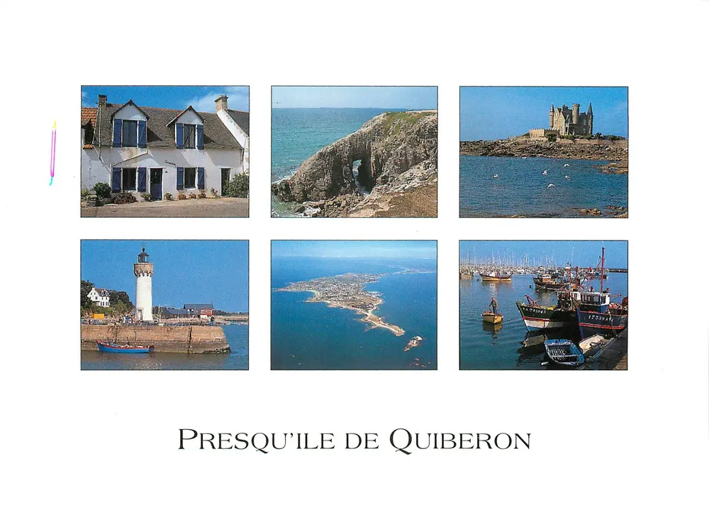 Presqu'île de Quiberon — Kolorystyka Bretanii — Wydawca: Éditions Kali (Morbihan) - Awers