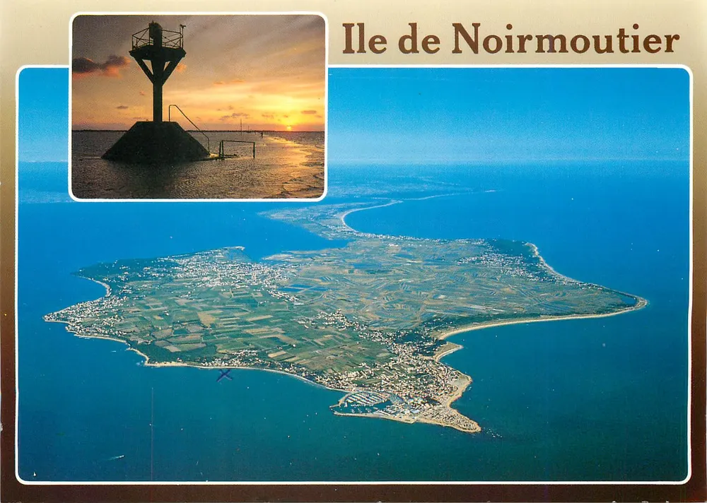 Ilha de Noirmoutier — vista aérea e farol ao pôr do sol — Éditions d'Art du Sud - Frente
