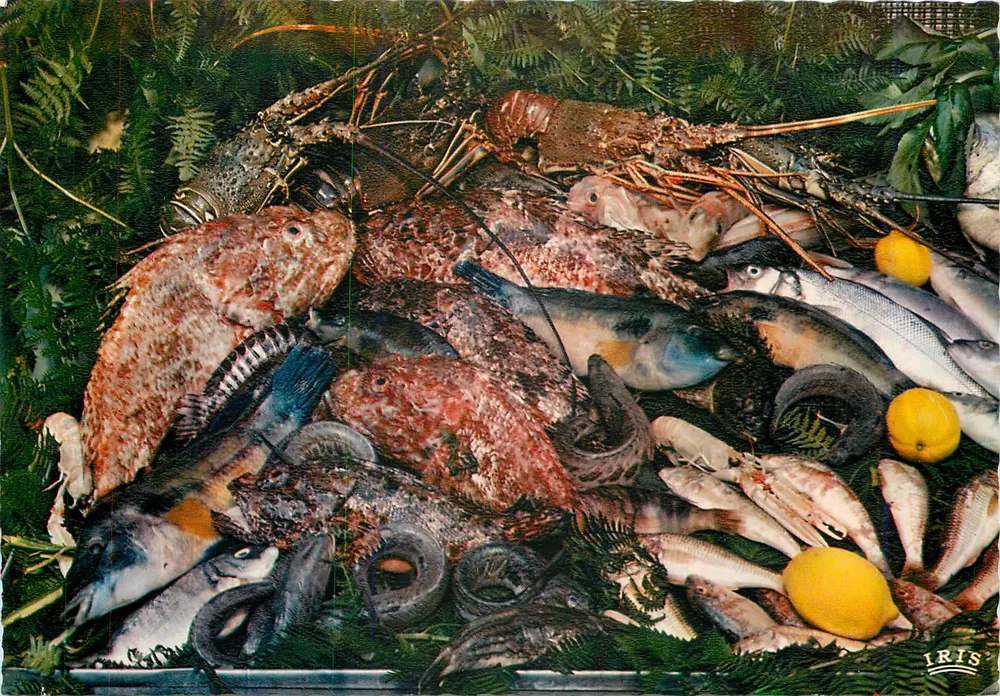 Uma boa bouillabaisse — Mônaco — Edições « La Côte d'Azur » - Frente