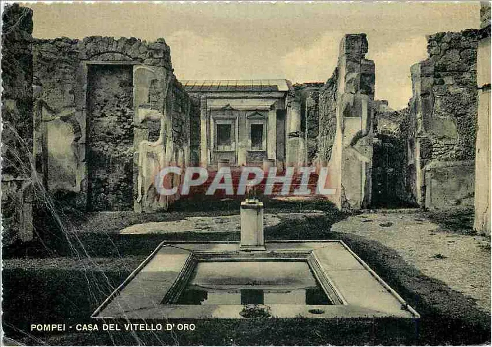 Pompei - Casa del Vitello d'Oro — editor R. Renza, Via Muddalena, 43 - Napoli - Frente