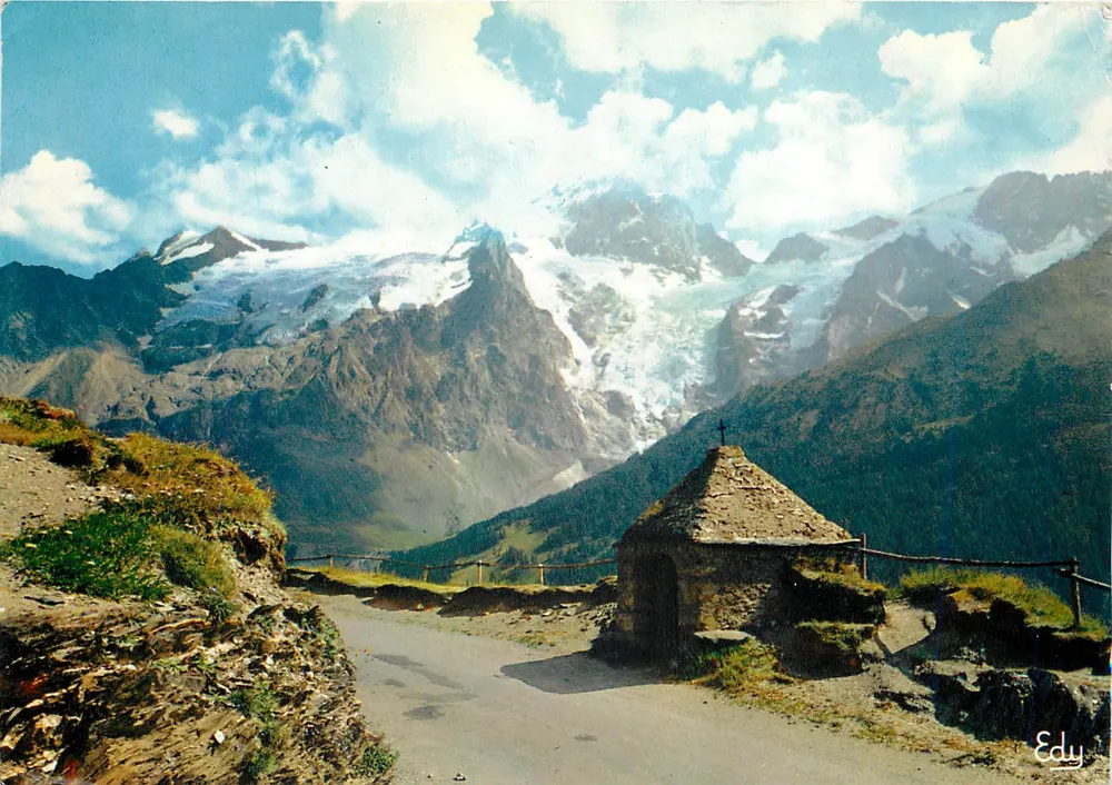 Oratorium auf dem Weg der Gipfel — Mont-Blanc im Hintergrund — Éditions « Edy » - Vorderseite